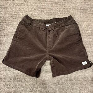 Katin Dark Brown Corduroy Shorts